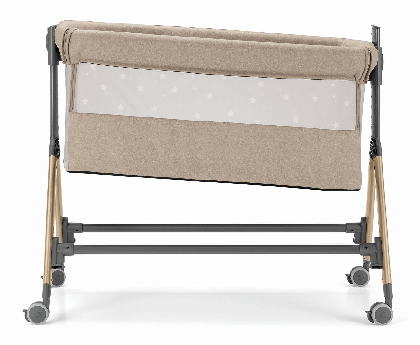 BEISTELLBETT für Babys Sempreconte | für 0-9 kg | Grau | 8 Höhen - Grau, Textil (60/17/110cm) - Cam il Mondo del Bambino S.p.A.
