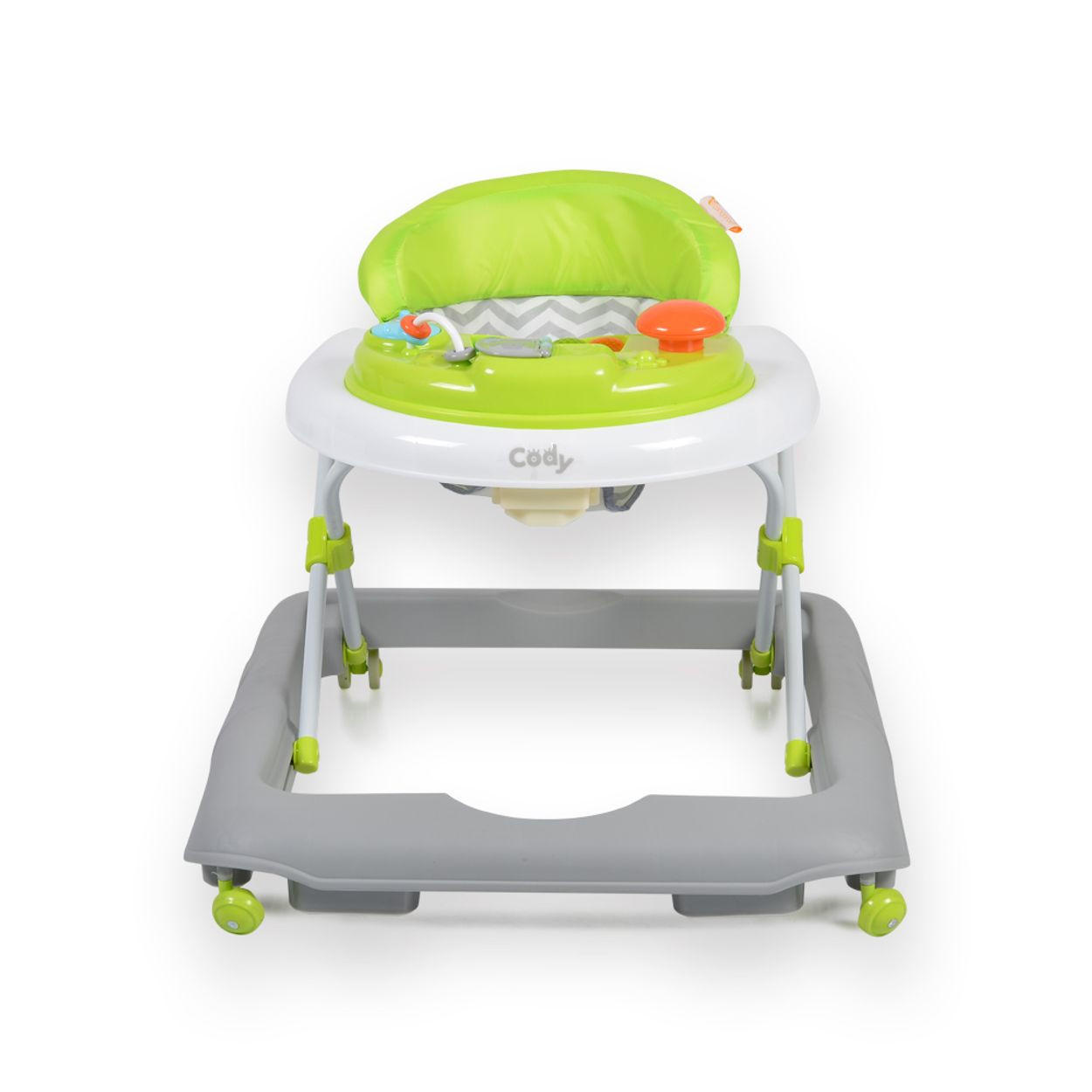 LAUFHILFE Cody grün höhenverstellbar Musikfunktion Spielcenter Stopper - Limette, Kunststoff (57/50/68cm) - Cangaroo