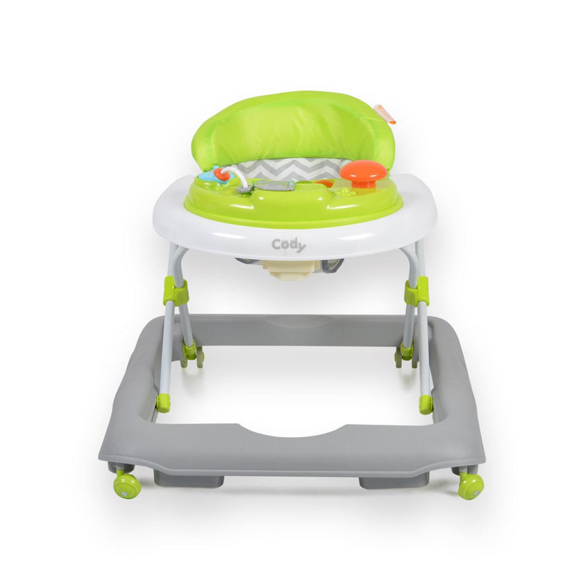 LAUFHILFE Cody grün höhenverstellbar Musikfunktion Spielcenter Stopper - Limette, Kunststoff (57/50/68cm) - Cangaroo