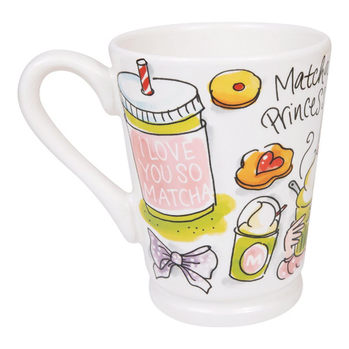 MAZAGRAN-BECHER Matcha-Prinzessin in Bunt - 500 ml - Multicolor, Keramik (0.5L) - Blond Amsterdam