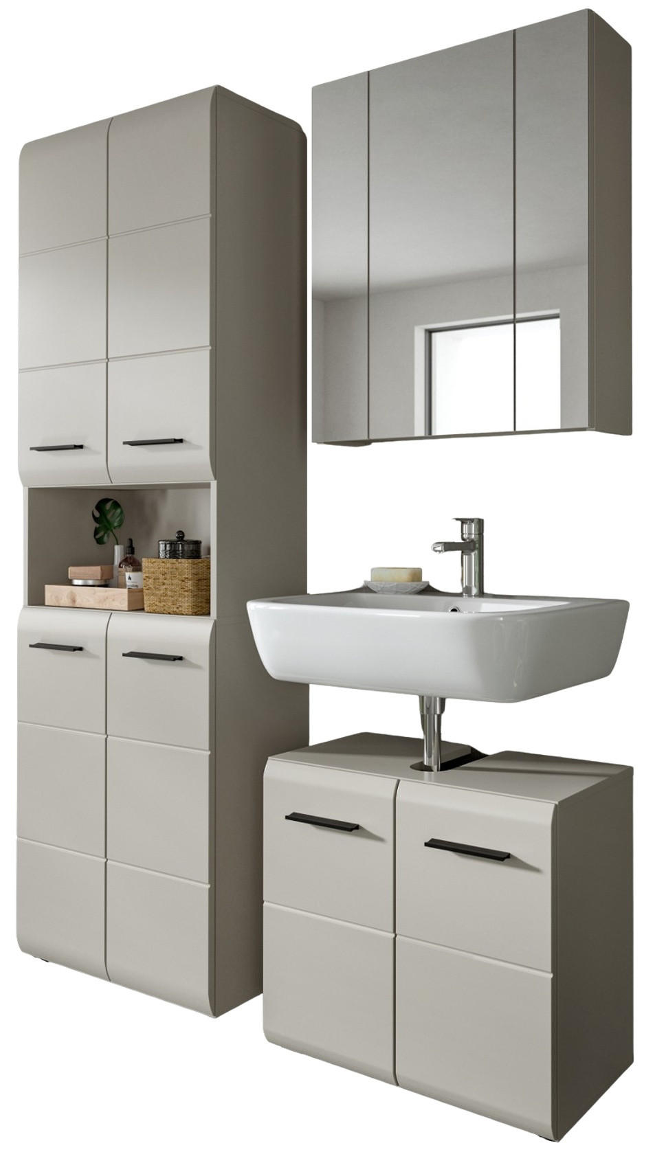 Inn.Furn Badmöbel-Set Kaschmir 135x185x30 cm