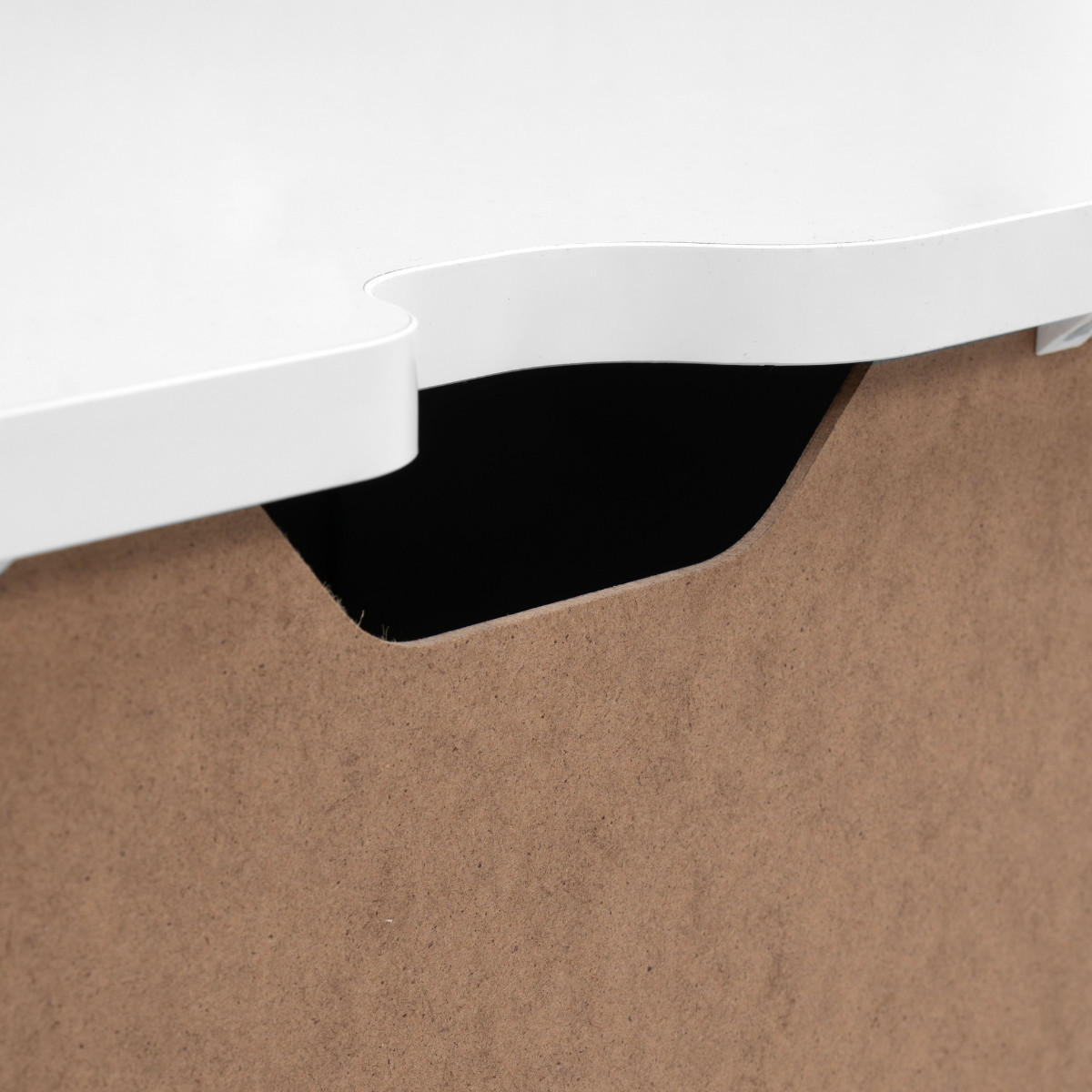 SIDEBOARD mit 2 Abattants 43/240/22 cm - Weiß, Holzwerkstoff (240/22/43cm) - Calicosy