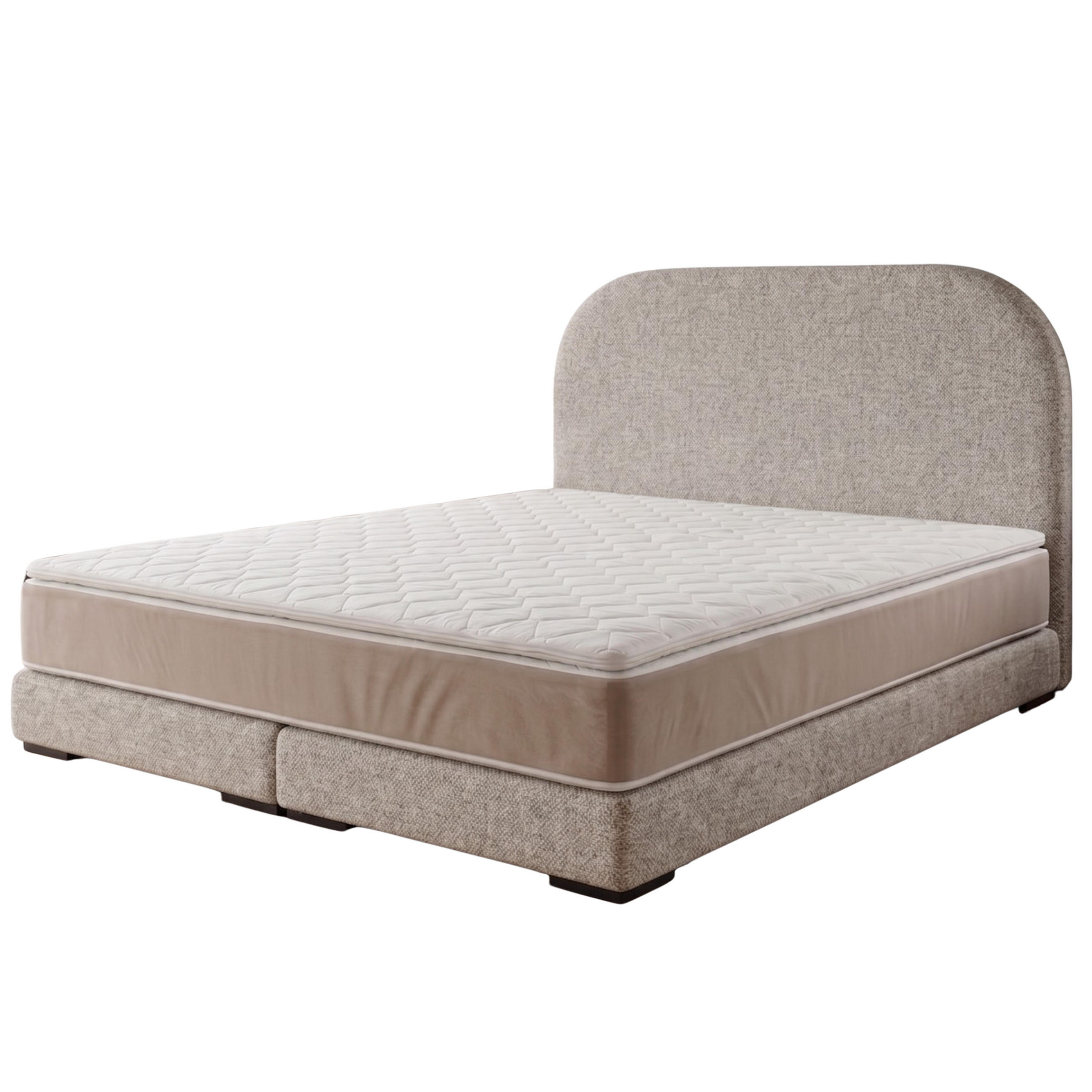 POLSTERBETT LEON1 90x 200 cm Farbe: Beige - Beige, Textil (90/200cm) - A&J MöbelLand