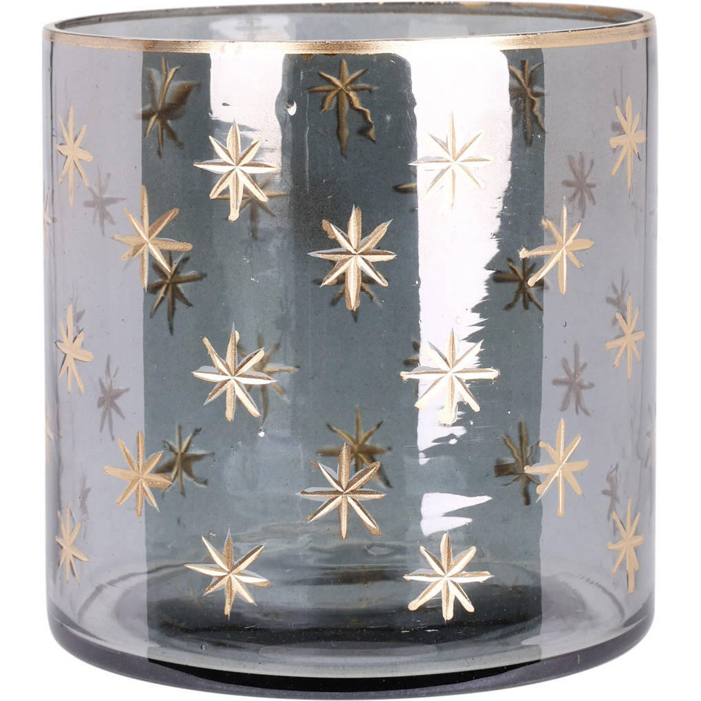 TEELICHTHALTER Glas 10 cm - Grau, Glas (10/10cm) - Home Styling Collection
