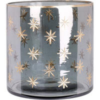 TEELICHTHALTER Glas 10 cm - Grau, Glas (10/10cm) - Home Styling Collection