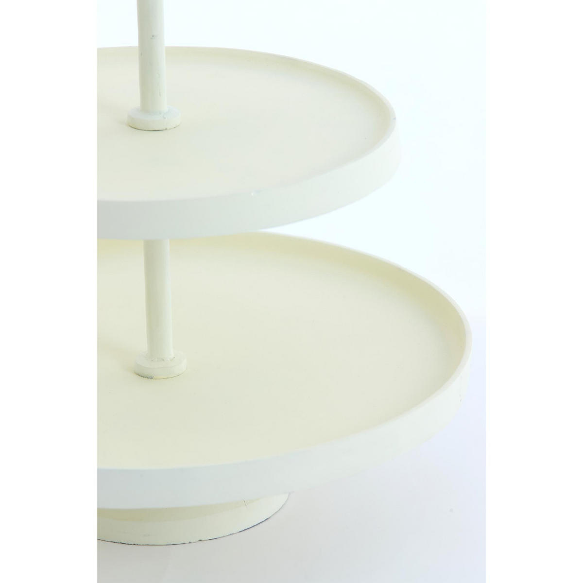 ETAGERE Marozu Weiß 32/32/48 cm - Weiß, Metall (32/48cm) - Light & Living