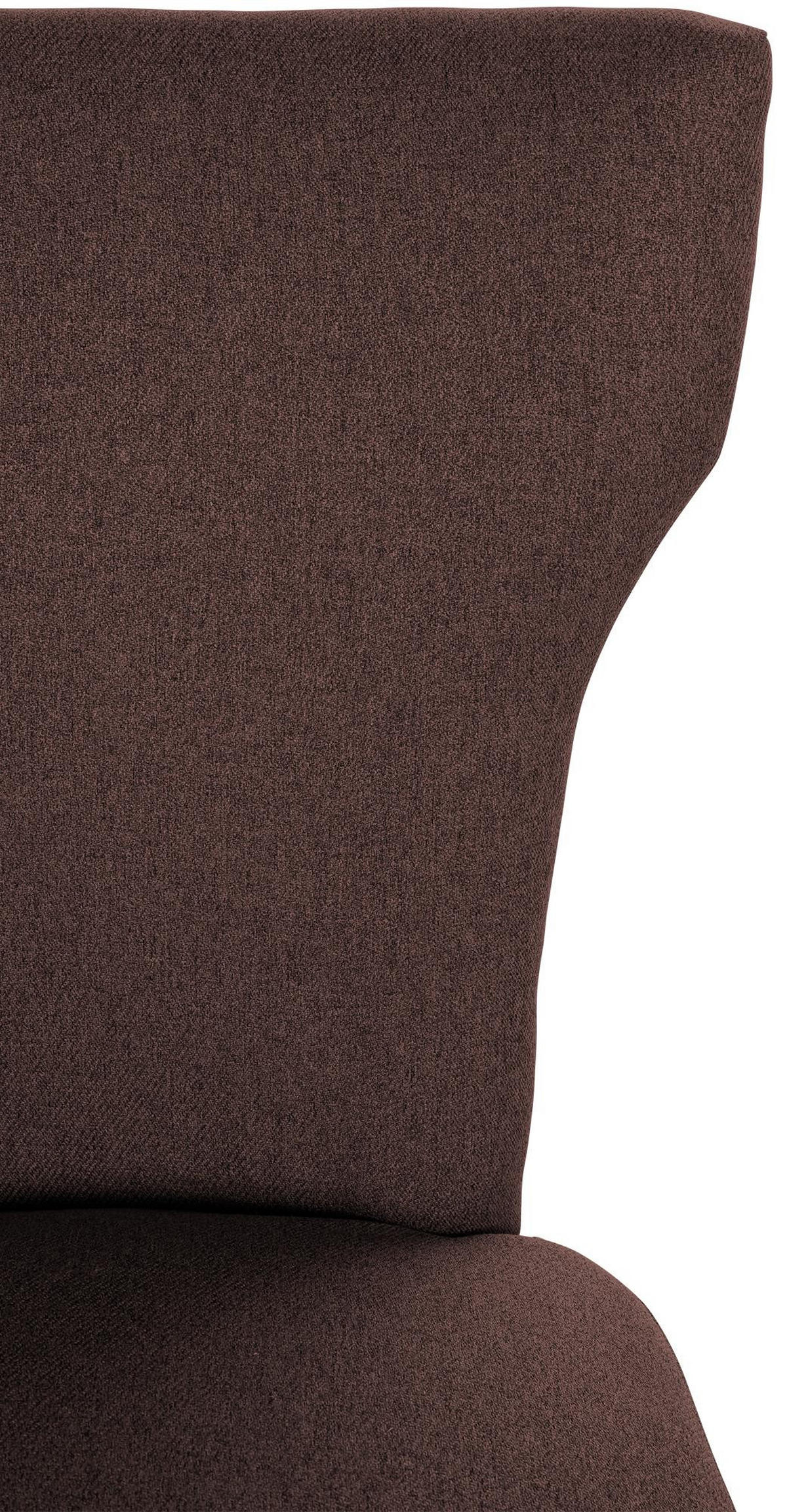 WOHNZIMMERSTUHL Stoff braun - Braun, Holz/Textil (52/90/59cm) - CLP