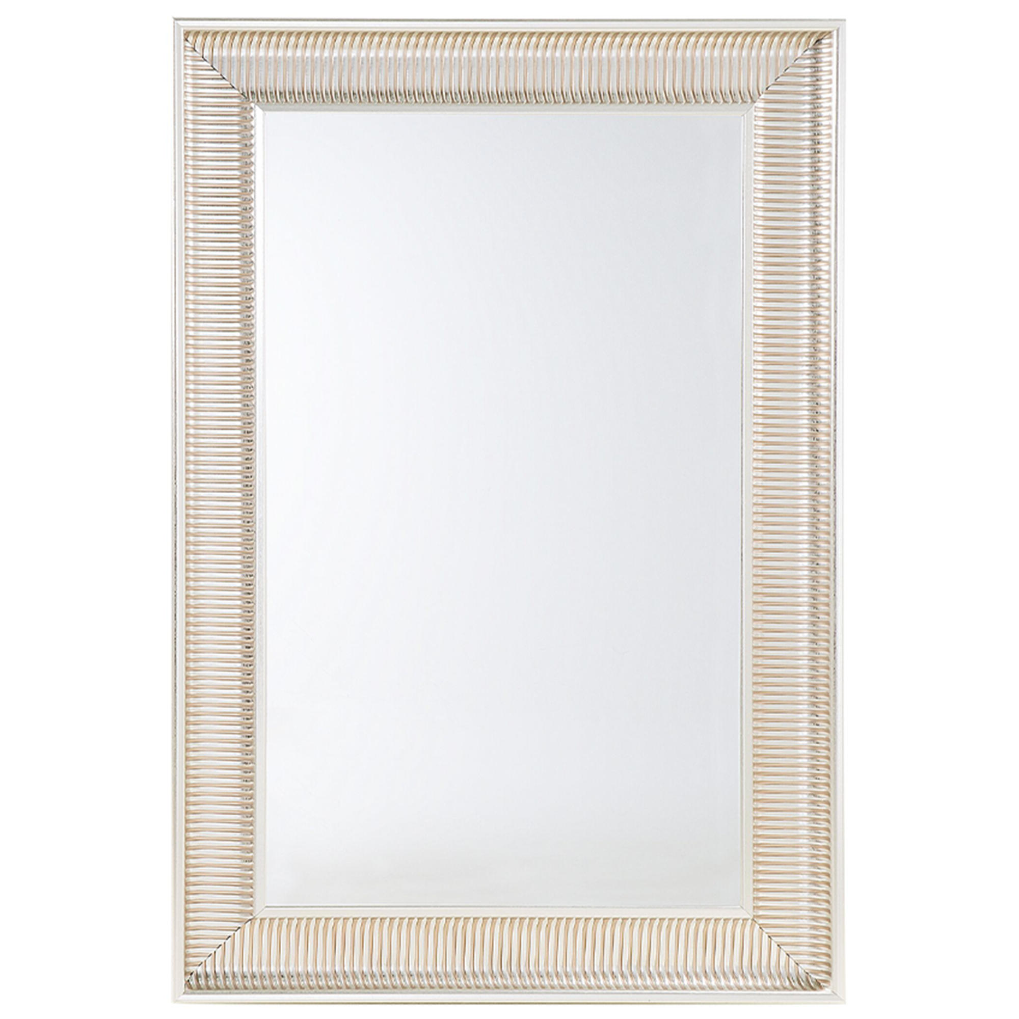 WANDSPIEGEL gold rechteckig 60/90 cm Cassis - Silberfarben/Goldfarben, Kunststoff (60/90/4cm) - Beliani