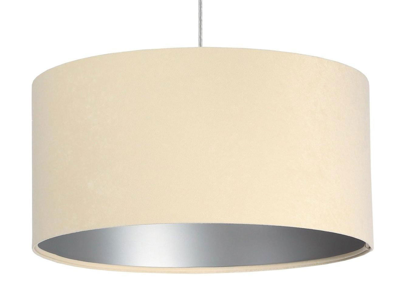 HÄNGELEUCHTE Silber 30/20 cm - Beige/Silberfarben, Kunststoff (30/0.45/20cm) - ONZENO
