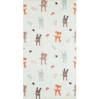 KINDERTEPPICH mit Tiermotiven Happy 80x150 cm - Creme, Textil (80/150cm) - Nazar Rugs