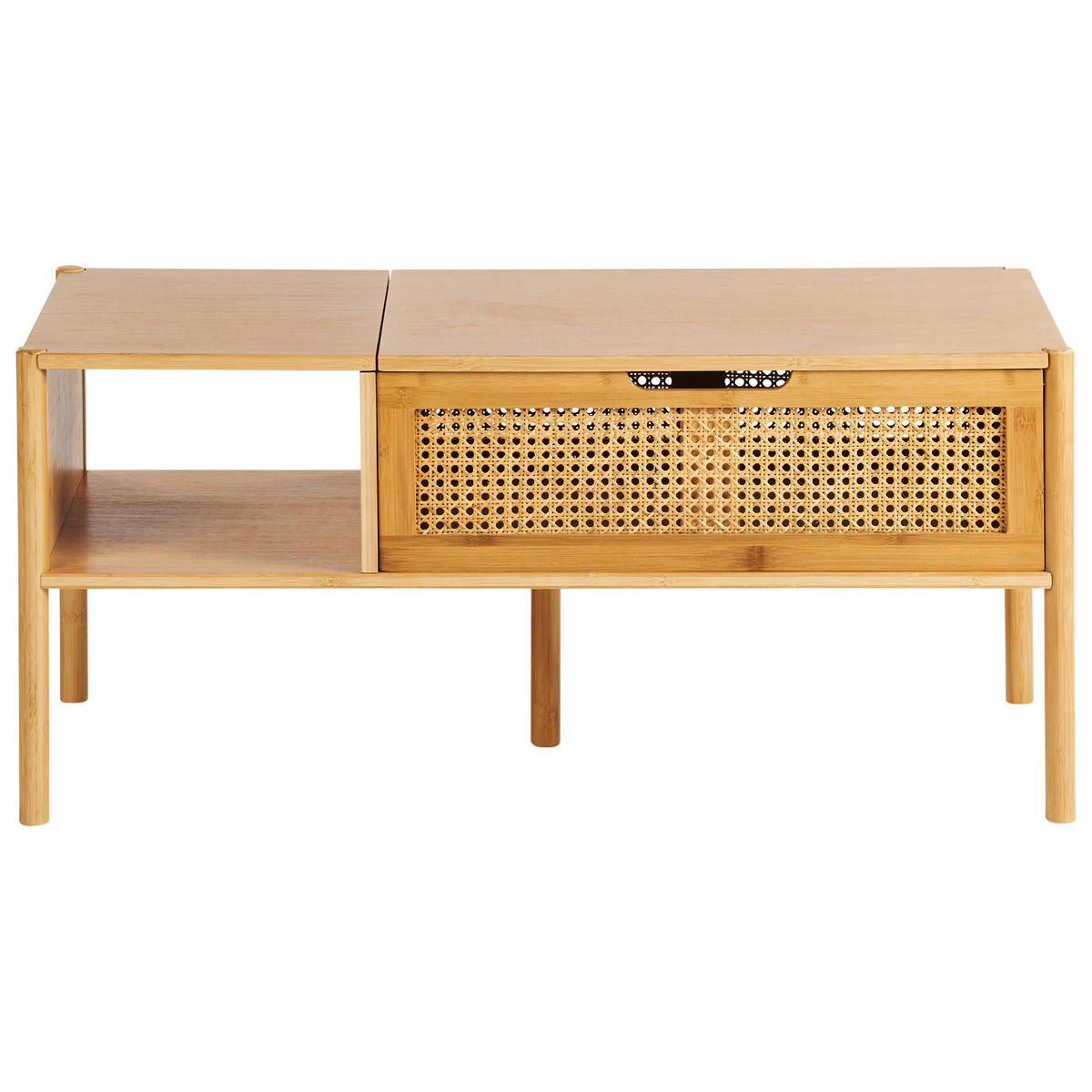 COUCHTISCH Naturfarben Surrey - Naturfarben, Holz (48/99/43cm) - Beliani