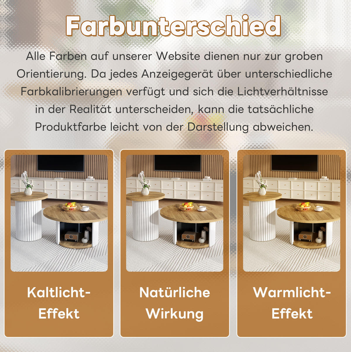 COUCHTISCH-SET 75/75/50 cm und 45/45/35 cm mit Stauraum, flexiblem Beistelltisch und MDF, Natur - Naturfarben, Holzwerkstoff (75/75/35cm) - Modfu