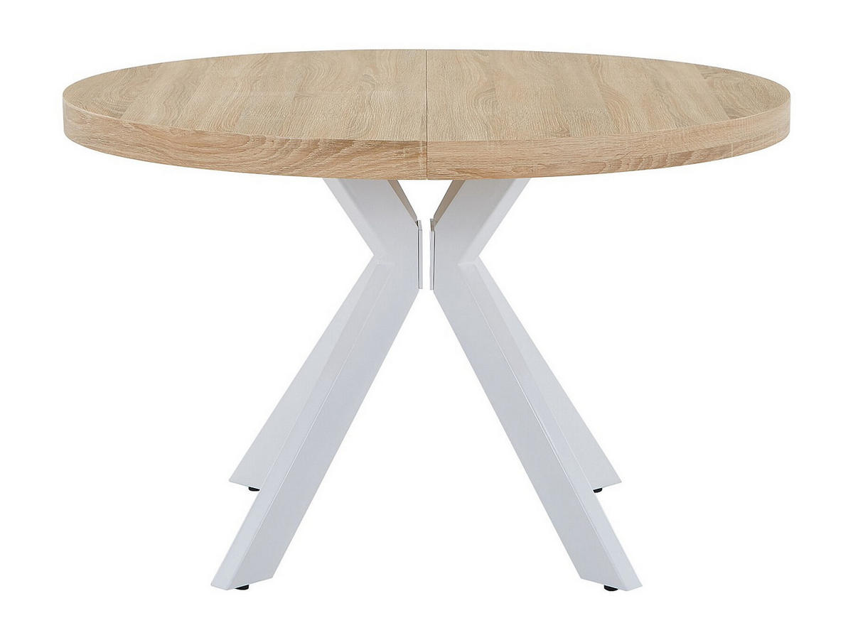 AUSZIEHBARER Tisch - 4 , 8 -Sitzer - MDF - naturfarben hell, weiß - KOMONI - Naturfarben, Holz (120/220/76cm) - Vente-Unique