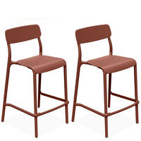 GARTENHOCKER GALIO, 2-er Set - Orange, Kunststoff (52/98.5/54.5cm) - KONSIMO®