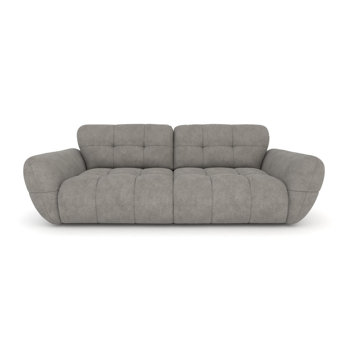 BIGSOFA Vannes Chenille Beige 272/134/68 cm - Graubraun, Kunststoff/Textil (272/68/134cm) - foamnova
