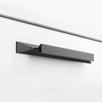 MÖBELGRIFF Schwarz 5er-Set 160 mm Aluminium - Schwarz, Metall (1/1.8/25cm)