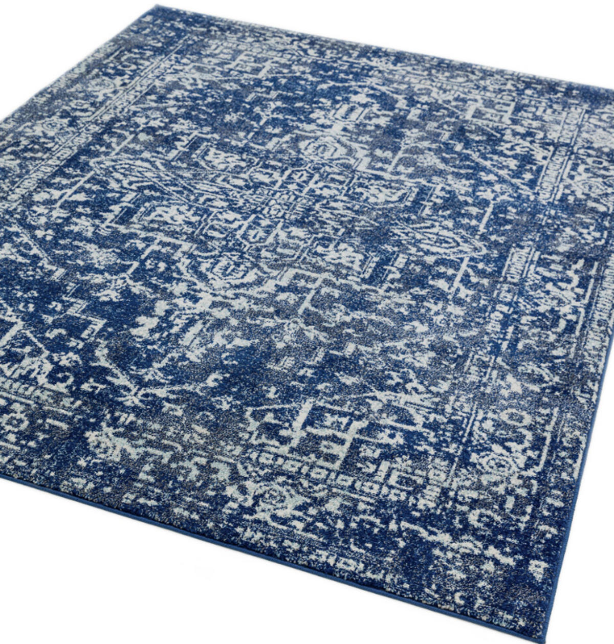 TEPPICH modern Flachgewebe Mosaik AVON Blau 120 x 170 cm - Blau, Textil (120/170cm) - Novatrend