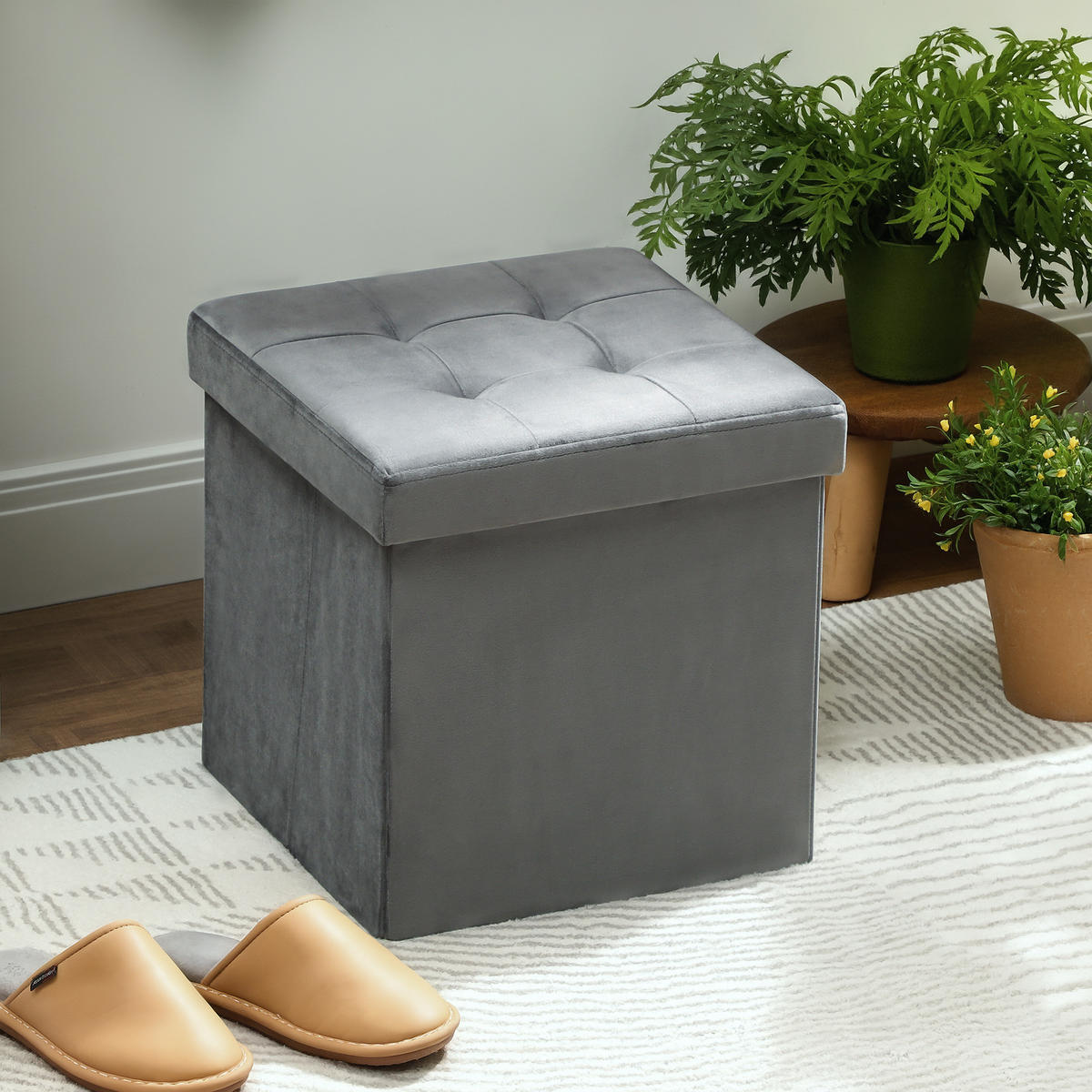 KLAVIERBANK DE-07160 verstellbarer Doppelsitz, Stauraum Schwarz - Grau, Textil (38/38/38cm) - ComfortXL