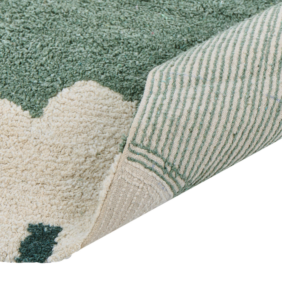 DĚTSKÝ KOBEREC Zelený 160/230 cm Bavlna Mokhva - zelená barva, textil (160/230cm) - Beliani
