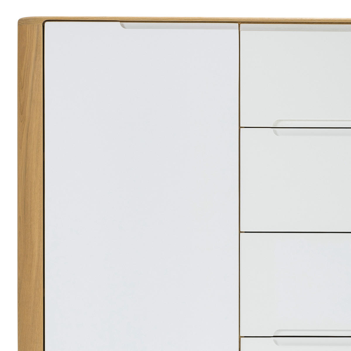 SIDEBOARD - Höhe 110 cm - Weiß, Holzwerkstoff (135/110/42cm) - home24