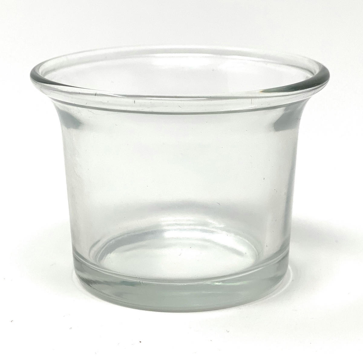 TEELICHTGLÄSER 6-er Set geschwungen 4,5 cm hoch - Transparent, Glas (4.5cm) - DanDiBo