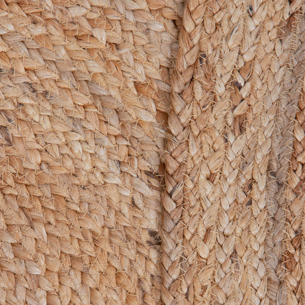 JUTETEPPICH JUTOS 90/90 Beige - Beige, Naturmaterialien (90/90cm) - Consilio Concept