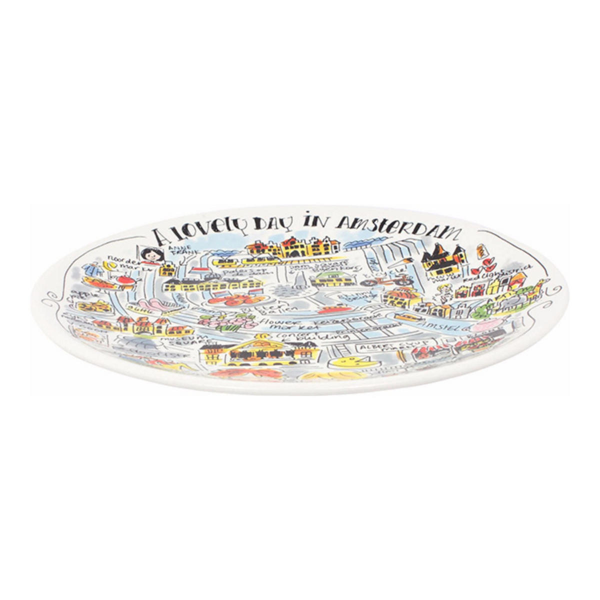 FRÜHSTÜCKSTELLER Amsterdam in Bunt - 22cm - Multicolor, Keramik (21.8/21.8/2.5cm) - Blond Amsterdam