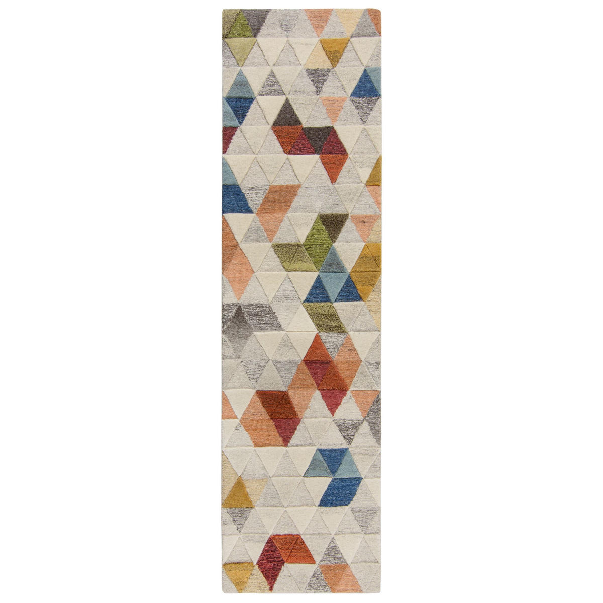 WOLLTEPPICH Modernes-Geometrisch-Design, mehrfarbig ESK LEO, Multi 60x230 cm - Multicolor, Textil (60/230cm) - KADIMA DESIGN