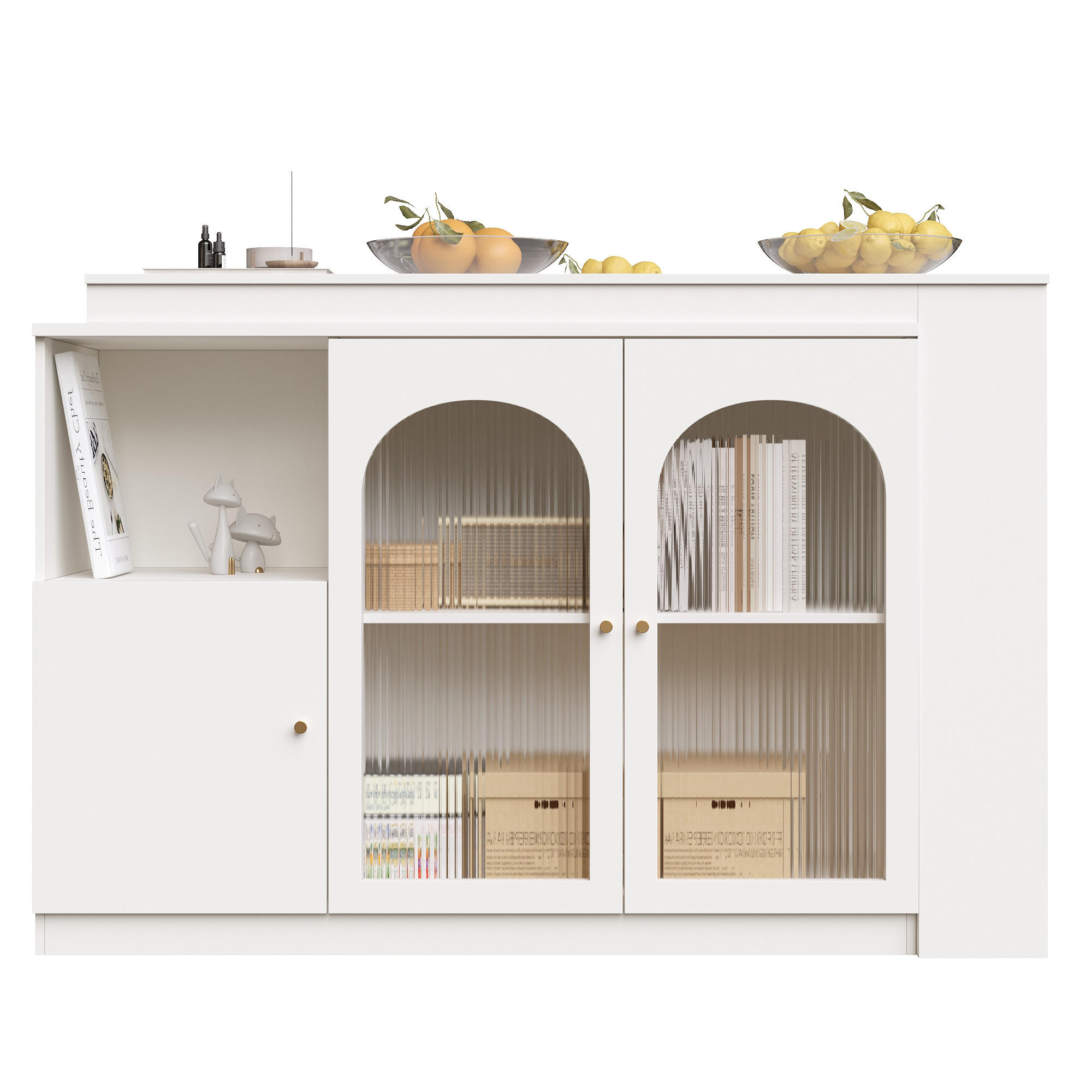 BARTISCH Weiß 120/40/103 cm - Weiß, Holz (40/120/103cm) - PANGIVO