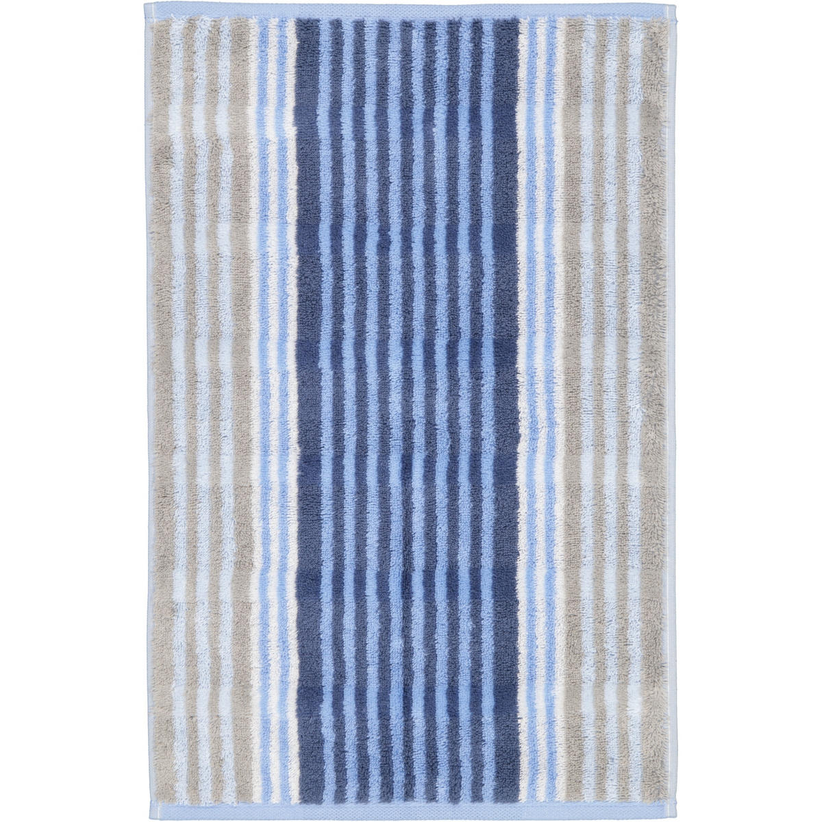 GÄSTETUCH NOBLESSE HARMONY STREIFEN 1085 SKY - 17 - Blau, Textil (30/50cm) - Cawoe