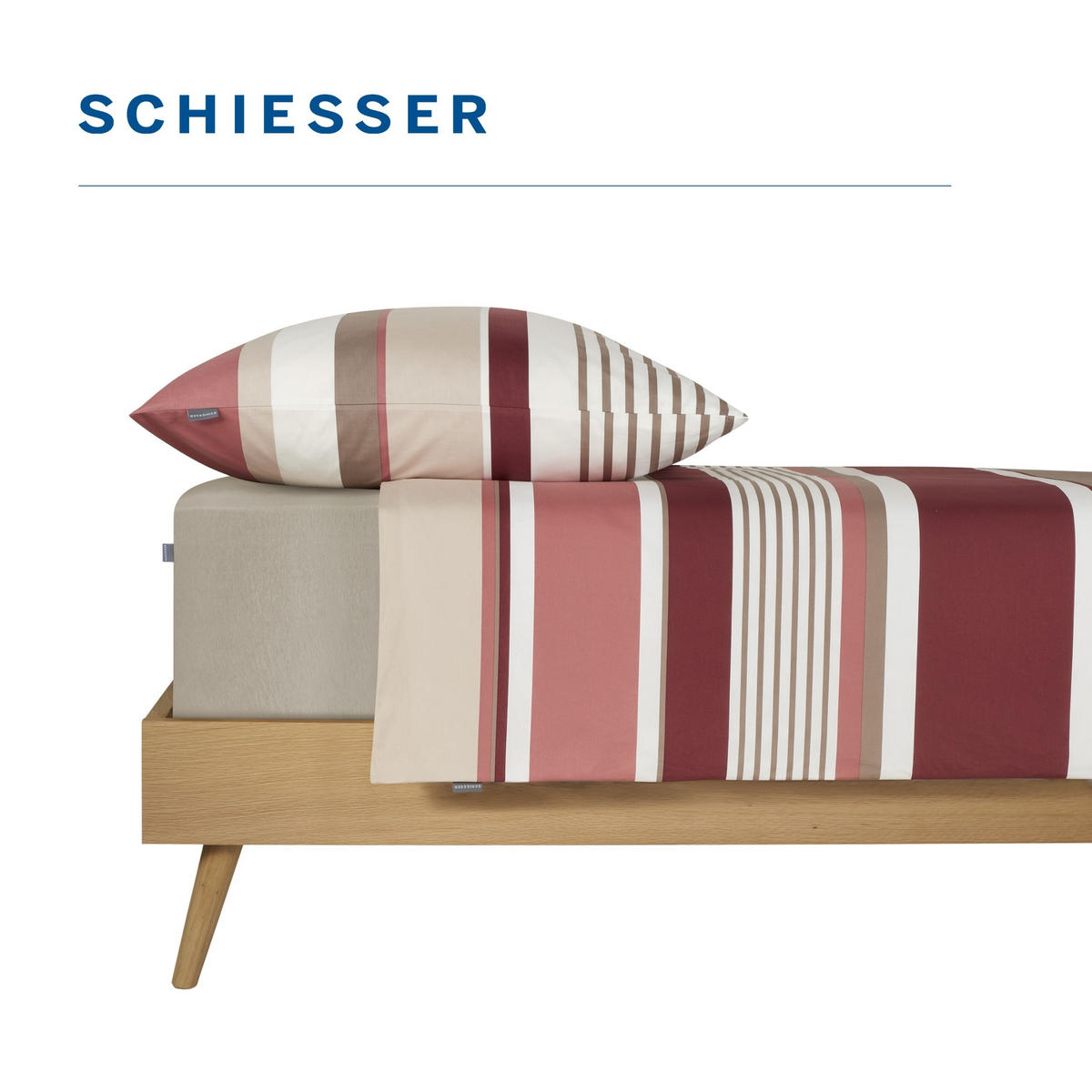 BETTWÄSCHESET Rexo - Renforcé - 2-teilig - 135 x 200 cm - Altrosa - Altrosa, Textil (135/200cm) - SCHIESSER