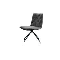 DREHSTUHL NEW CHARME Steingrau Velvet - Grau, Textil (52/87/66cm) - KAWOLA