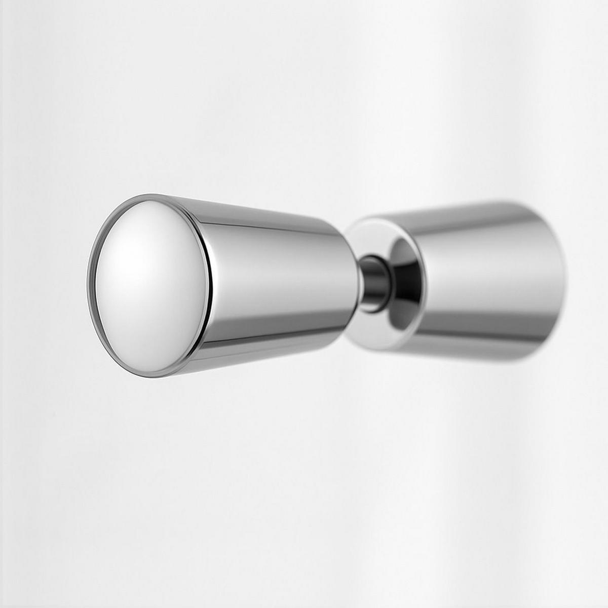 DUSCHKABINE Rea Primo Slide 120x100 Chrome - Chromfarben, Glas (120/100/190cm) - REA