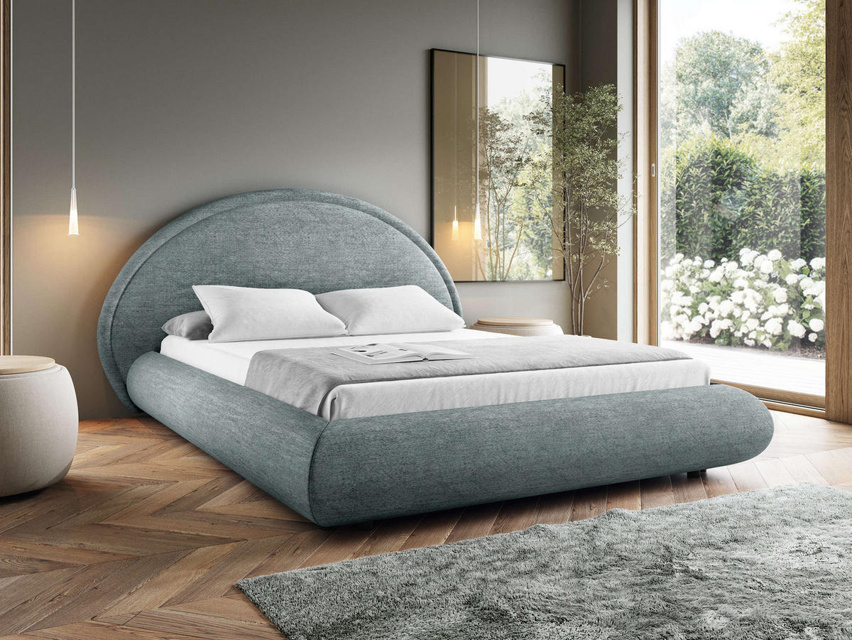 POLSTERBETT Otis - Grau, Holz/Textil (160/200cm) - MIRJAN24