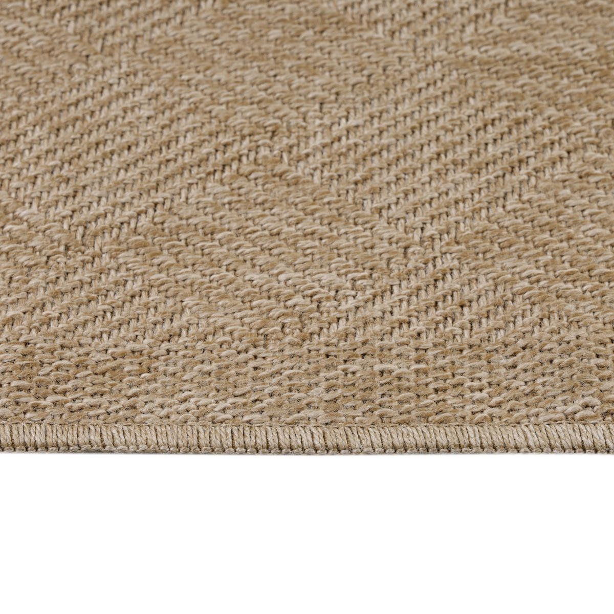 TEPPICH Outdoor Flachgewebe Vintage Polypropylen Balkon Beige Rechteckig 200x290 - Beige, Textil (200/290cm) - KADIMA DESIGN