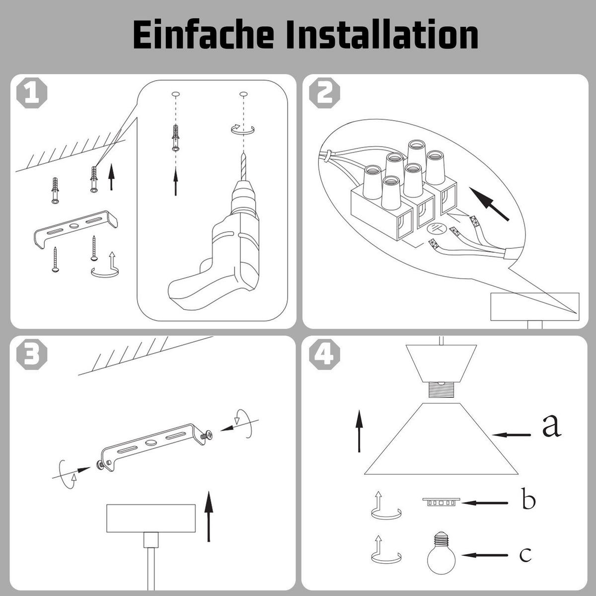 HÄNGELEUCHTE Marston 8/8/141.5 cm - Weiß, Metall (8/8/141.5cm) - Nettlife
