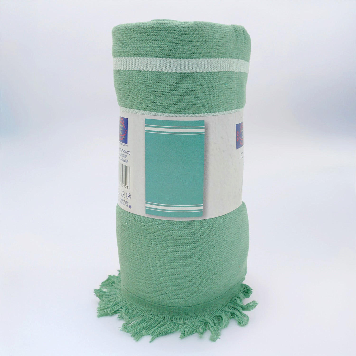 HAMAMTUCH mit Frottee gefüttert Grün 90x170 340g/m² - Karibik Farn - Grün, Textil (170/90cm) - LE COMPTOIR DE LA PLAGE