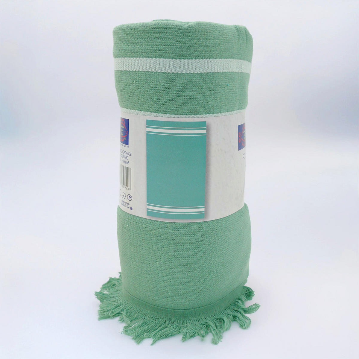 HAMAMTUCH mit Frottee gefüttert Grün 90x170 340g/m² - Karibik Farn - Grün, Textil (170/90cm) - LE COMPTOIR DE LA PLAGE