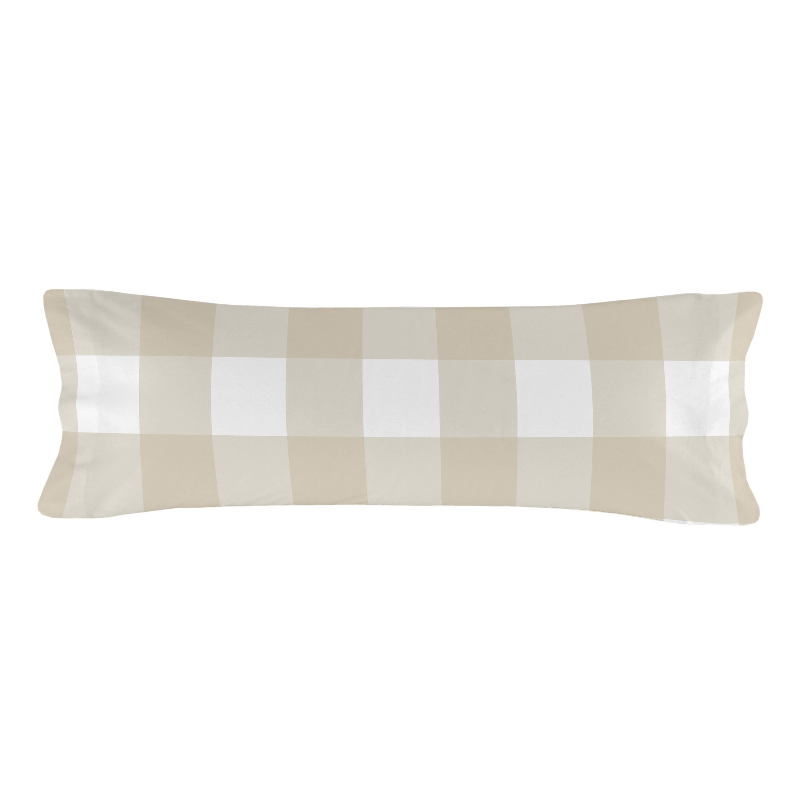 KISSENBEZUG gingham 45x110 cm beige - Beige, Textil (45/110cm) - Happy Friday