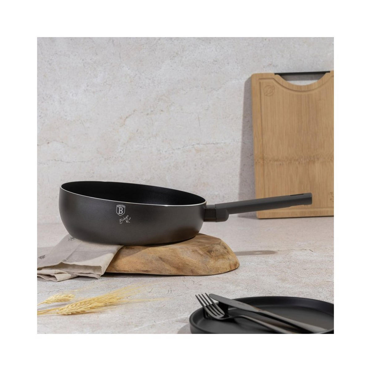 WOK 26cm Bh-8119 55958 - Schwarz, Metall (26cm) - Berlinger Haus