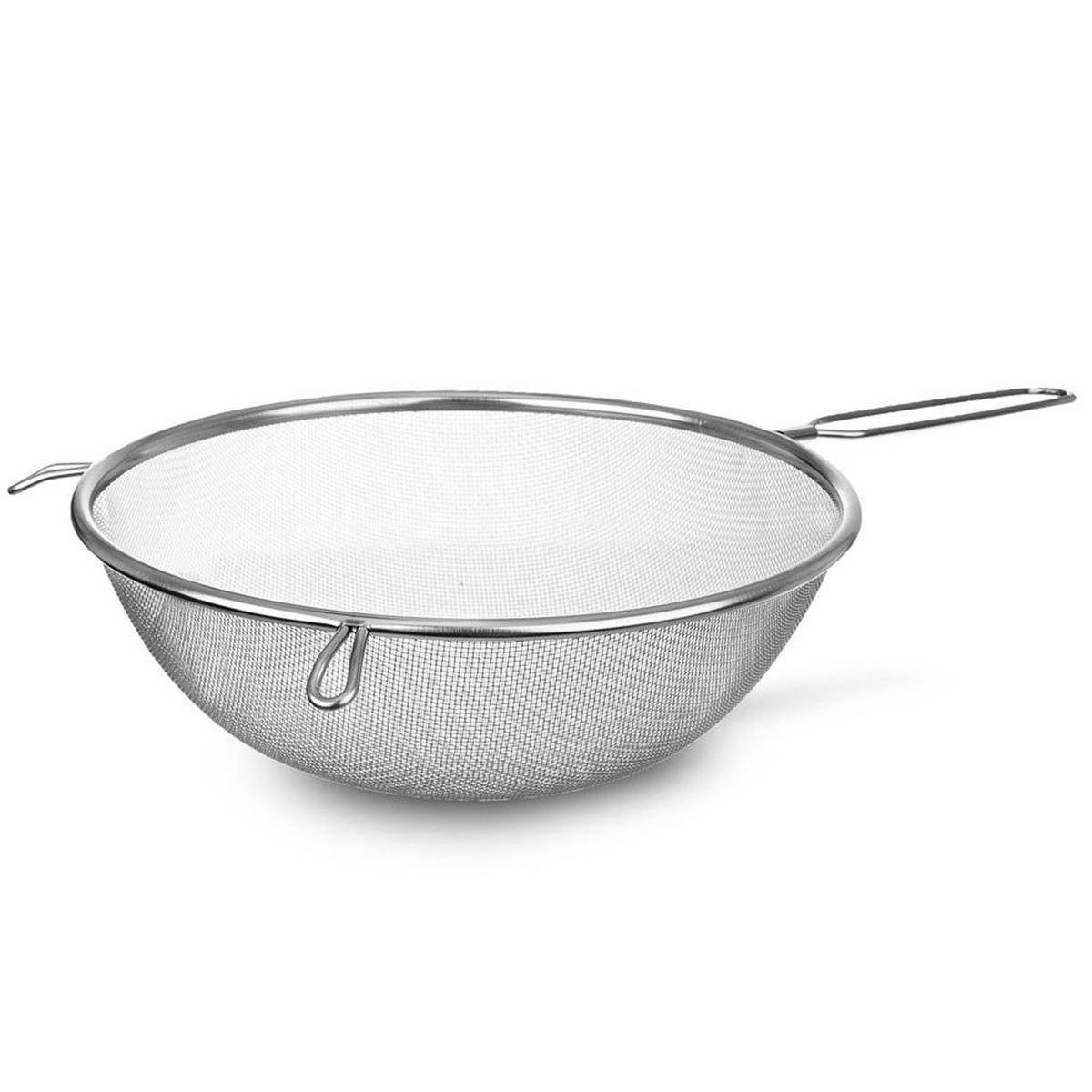 KÜCHENSIEB Silber 20 cm - Silberfarben, Metall (20cm) - Orion 