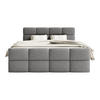 BOXSPRINGBETT ALZEA 160x200 cm, Dunkelgrau - Dunkelgrau, Textil (160/200cm) - Fedve
