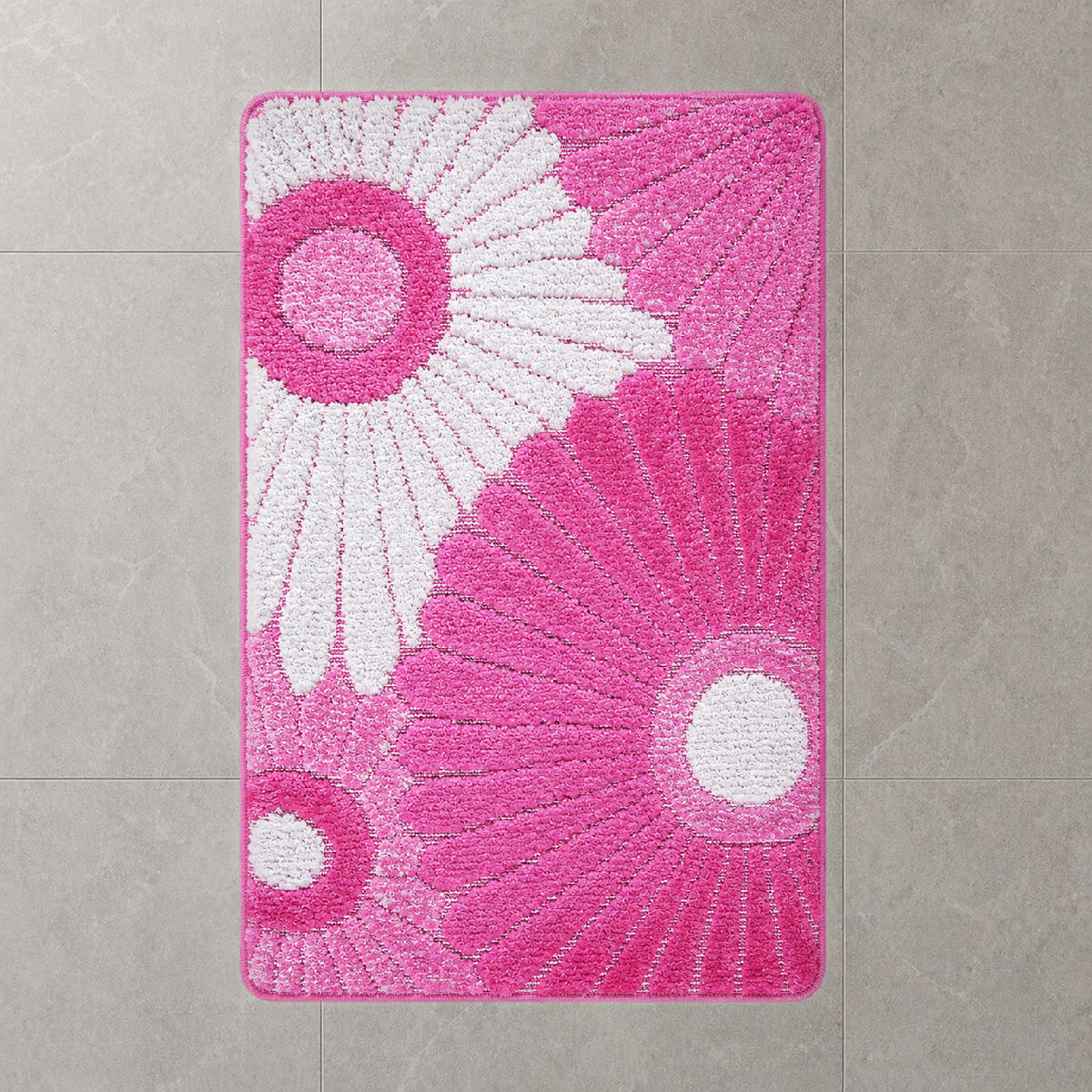 BADEMATTE 80/200cm ROSA - Rosa, Textil (80/200cm) - ROLFNERS