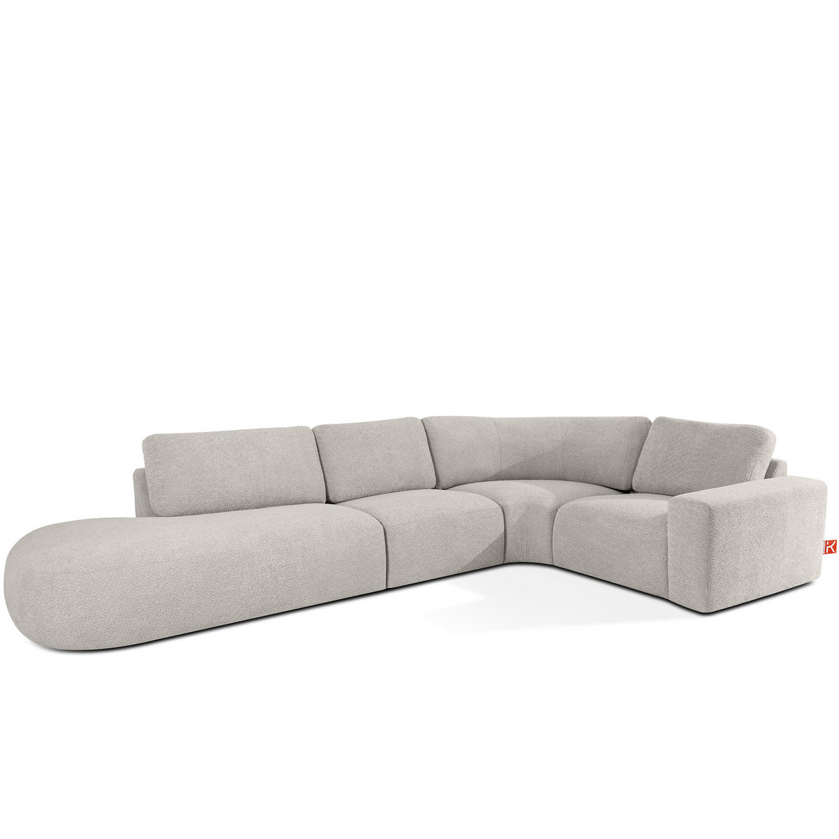 ECKSOFA LINKS ZUCCO, Braun - Braun, Holz/Holzwerkstoff (224/373cm) - KONSIMO®