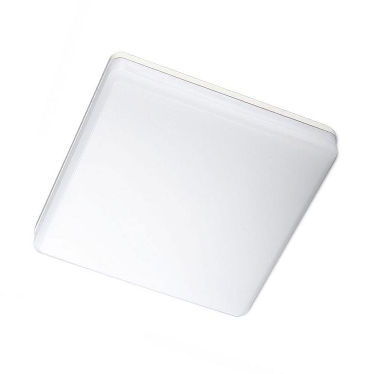 LED DECKENLEUCHTE Kunststoff Weiß Quadrat - Weiß, Kunststoff (20/20/4.75cm)