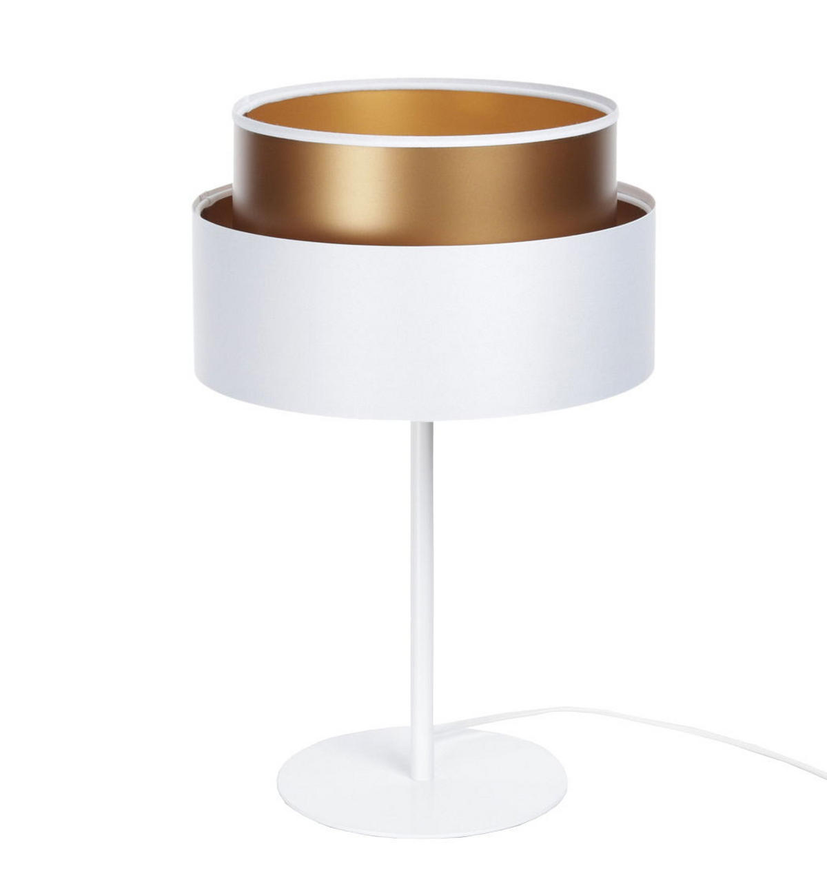 TISCHLAMPE Weiß 30/45 cm - Weiß, Kunststoff (30/0.7/45cm) - ONZENO