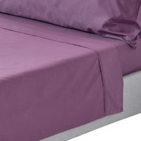 BETTLAKEN ohne Gummizug, Ägyptische Baumwolle, Fadendichte 200 - Lila, Textil (240/300cm) - Homescapes