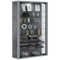 VITRINENSCHRANK Braun - Braun, Holzwerkstoff (59/90/18cm) - ebuy24