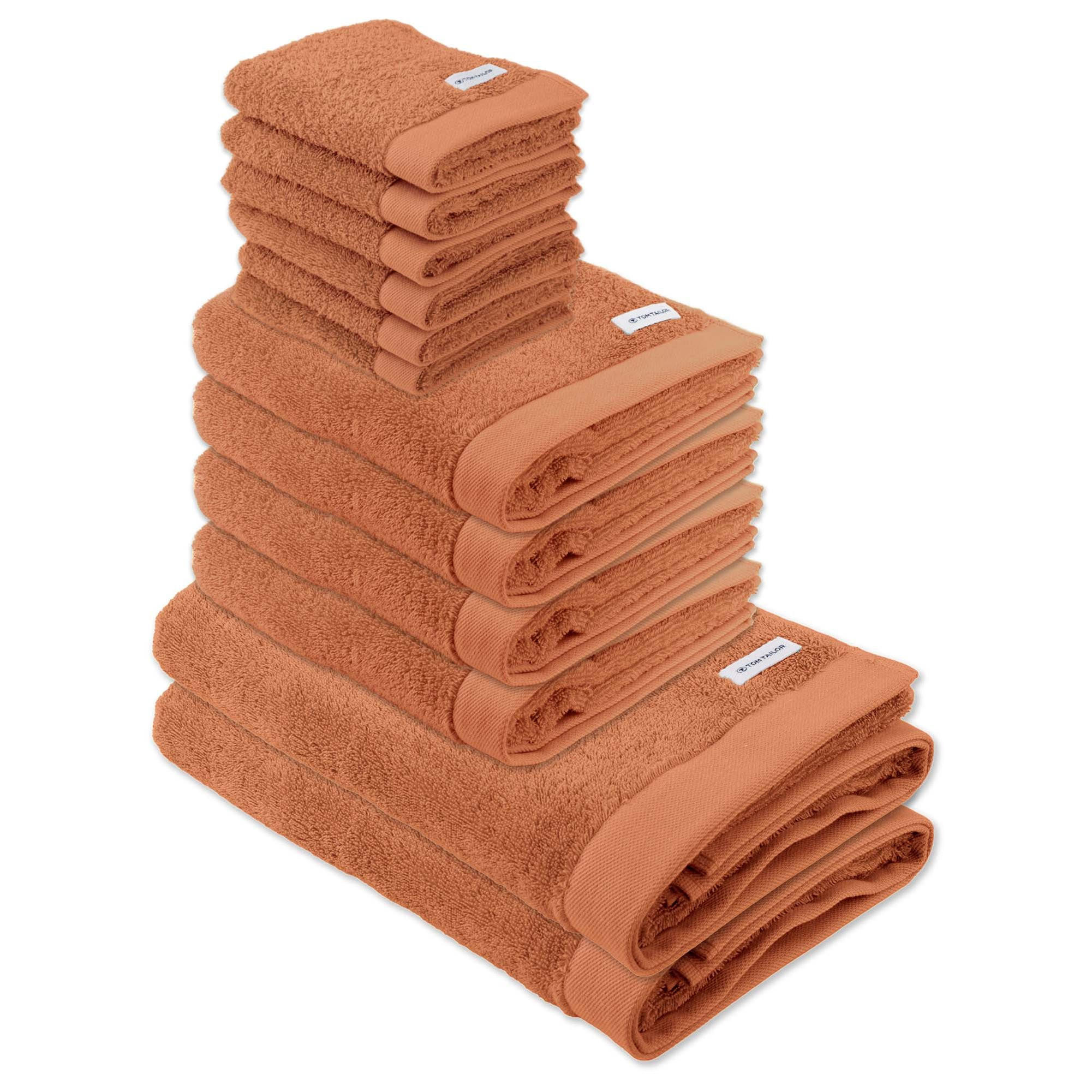Tom Tailor Handtuch-Set Koralle 50x100 cm