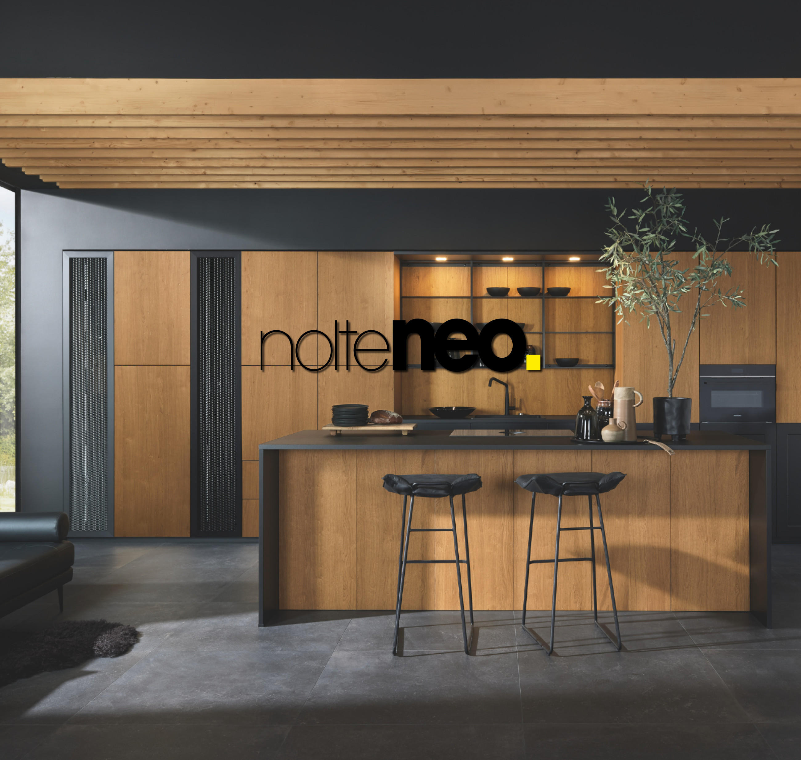 Braune Holzküche von nolteneo